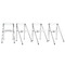Design-klappst&uuml;hle JULIE aus transparentem Plexiglas - Satz von 4