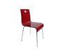 Design K&uuml;chenstuhl / Esszimmer-Stuhl CINDY -  Farbe rot transparent