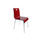 Design K&uuml;chenstuhl / Esszimmer-Stuhl CINDY -  Farbe rot transparent