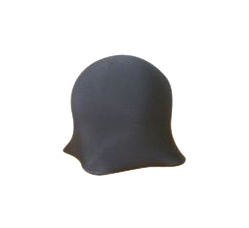 Design Polsterhocker / Sitzkissen JELLY FISH - schwarz - Satz von 2