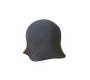 Design Polsterhocker / Sitzkissen JELLY FISH - schwarz - Satz von 2