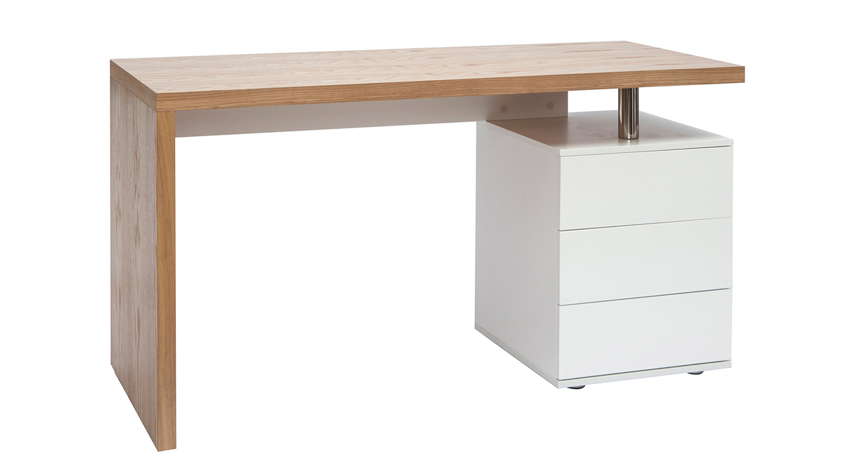Design-Schreibtisch aus heller Eiche Wei CALIX