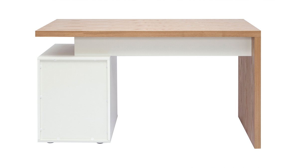 Design-Schreibtisch aus heller Eiche Wei CALIX