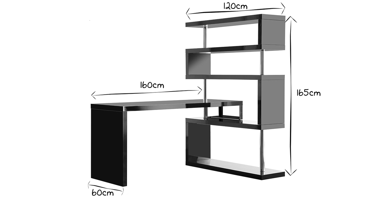 Design-Schreibtisch T-MAX abnehmbar Wei