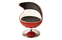 Design Sessel FLAME - rot, schwarz und wei&szlig; image pub1