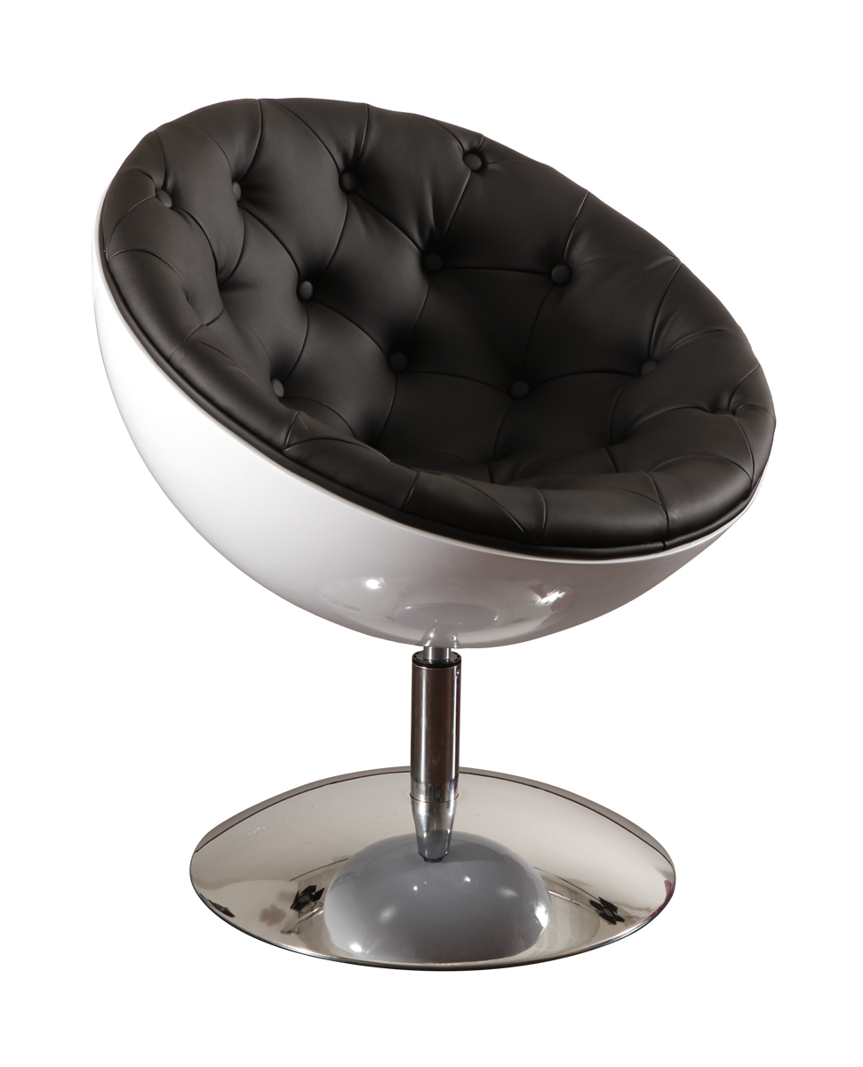 Design Sessel / Sitz NEW STANLEY Farbe schwarz und wei&szlig;