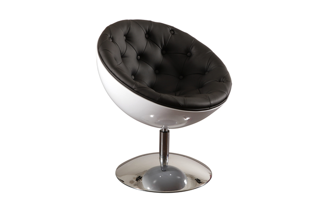Design Sessel / Sitz NEW STANLEY Farbe schwarz und wei&szlig;
