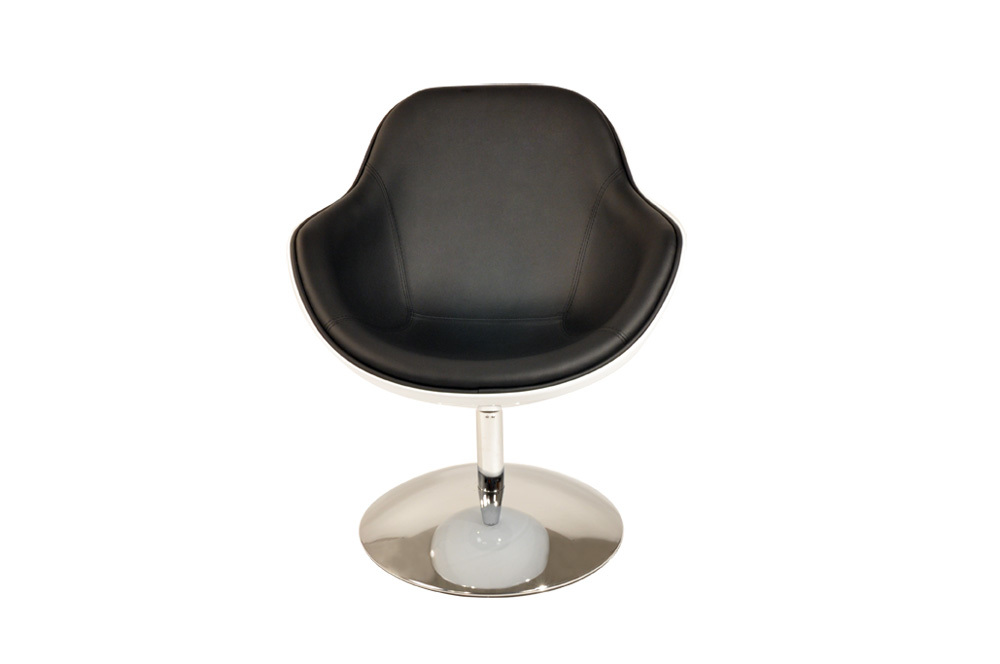 Design Sessel SOLLY - schwarz und wei&szlig; 