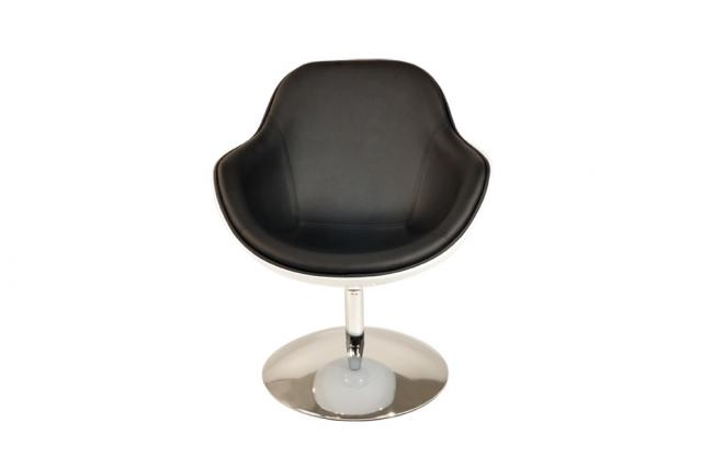 Design Sessel SOLLY - schwarz und wei&szlig; 