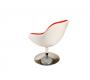 Design Sessel SOLLY -  wei&szlig; und  rot 