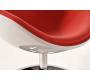 Design Sessel SOLLY -  wei&szlig; und  rot 