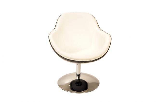 Design Sessel Solly -  wei&szlig; und  schwarz 
