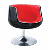 Design Sessel / Stuhl BRADY - schwarz und rot