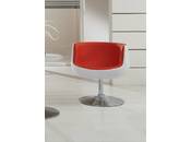 Design Sessel / Stuhl BRADY - schwarz und rot