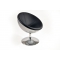 Design Sessel / Stuhl STANLEY - silbern und schwarz - aus ABS und Polyurethan 