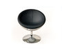 Design Sessel / Stuhl STANLEY - silbern und schwarz - aus ABS und Polyurethan 