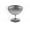 Design Sessel / Stuhl STANLEY - silbern und schwarz - aus ABS und Polyurethan 