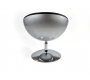 Design Sessel / Stuhl STANLEY - silbern und schwarz - aus ABS und Polyurethan 