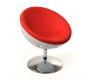 Design Sessel / Stuhl STANLEY - wei&szlig; und rot aus ABS und Polyurethan 