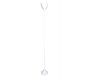 Design-Stehlampe DROP aus Metall �  weiss 