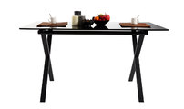 Esstisch ALEXA design Hartglas schwarz