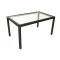 Gartensitzgruppe ANGUILLA � 6 Gartenst&uuml;hle � 1 Gartentisch � Farbe : schwarz