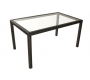 Gartensitzgruppe ANGUILLA � 6 Gartenst&uuml;hle � 1 Gartentisch � Farbe : schwarz