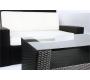 Gartensitzgruppe BORA BORA � 2 Sessel, 1 zweisitzige Couch & 1 Couchtisch � Farbe : Kakao