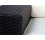 Gartensitzgruppe BORA BORA � 2 Sessel, 1 zweisitzige Couch & 1 Couchtisch � Farbe : Kakao