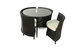 Gartensitzgruppe FIDJI � 4 Gartenst&uuml;hle � 1 Gartentisch � Farbe : schwarz image 3