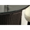 Gartensitzgruppe FIDJI � 4 Gartenst&uuml;hle � 1 Gartentisch � Farbe : schwarz