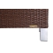Gartensitzgruppe HAWAI � 2 Ecksessel & 1 Mittelsessel, 1 Couchtisch & 1 Ottoman � Farbe Kakao