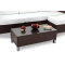 Gartensitzgruppe HAWAI � 2 Ecksessel & 1 Mittelsessel, 1 Couchtisch & 1 Ottoman � Farbe Kakao