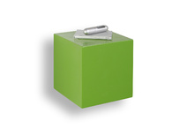 Gr&uuml;nes Designer Wandregal CUBIK