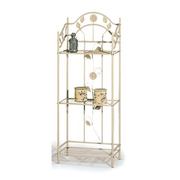 Hohes Regal aus Metall TOURNESOL - beige image pub1