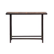 Industrielle hohe Konsole aus Holz und Metall ATELIER