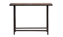 Industrielle hohe Konsole aus Holz und Metall ATELIER