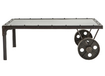 Industrieller Couchtisch aus Metall  CHARIOT