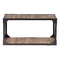 Industrieller Couchtisch aus Metall und massivem Holz ATELIER