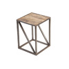 Industrieller Zusatztisch aus massivem Holz und Metall industriel ATELIER
