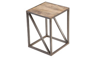 Industrieller Zusatztisch aus massivem Holz und Metall industriel ATELIER