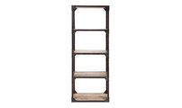 Industrielles Regal aus massivem Holz und Metall ATELIER