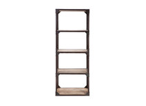 Industrielles Regal aus massivem Holz und Metall ATELIER