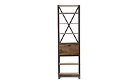 Industrielles Regal aus massivem Holz und Metall ATELIER