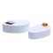 Kieself&ouml;rmige Designer Couchtische, wei&szlig; lackiert CAMILLE (2er Pack) 