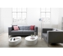 Kieself&ouml;rmige Designer Couchtische, wei&szlig; lackiert CAMILLE (2er Pack) 