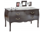 Kommode / Konsole LOUISA � 2 Schubladen � schwarz
