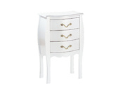 Kommode / Nachttisch  LOUISA � 3 Schubladen � wei&szlig;