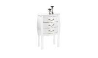 Kommode / Nachttisch  LOUISA � 3 Schubladen � wei&szlig;