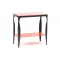 Konsole / Sideboard  BAROCA - rot - aus lackiertem Stahl und geh&auml;rtetem Glas